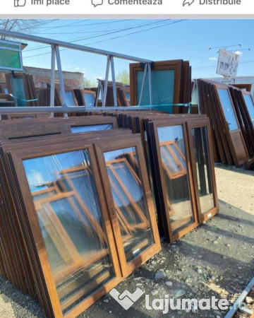 Ferestre termopan stejar auriu de la pretul afisat