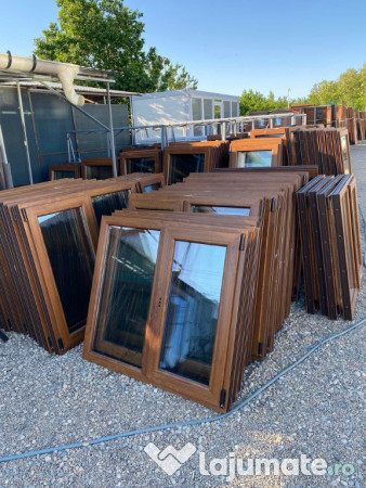 Ferestre termopan stejar auriu de la pretul afisat