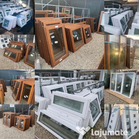 Ferestre termopan stejar auriu de la pretul afisat
