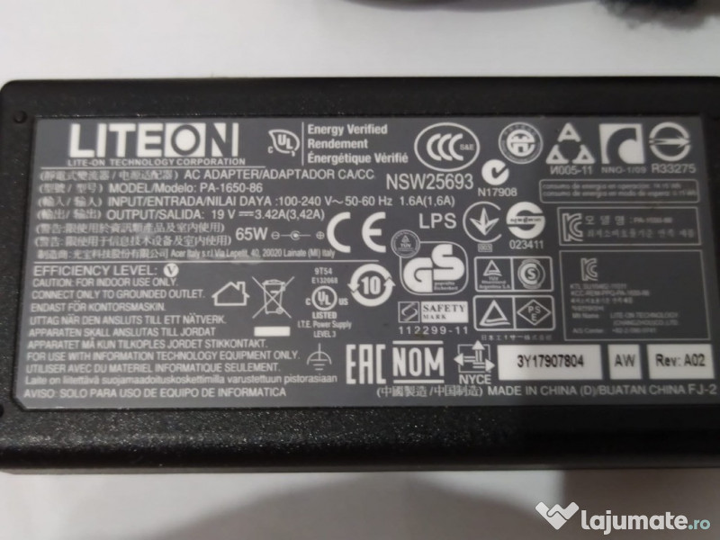 Încărcător laptop Acer 19v 3.42A 