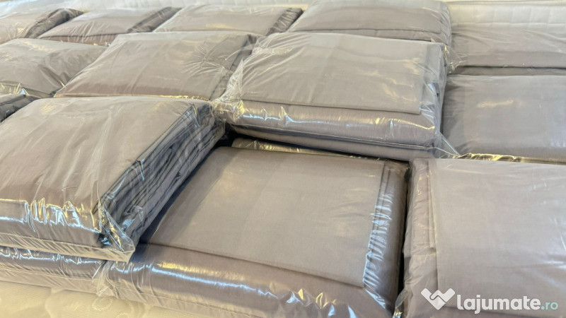 Pachet Pat Metalic Etajat BEL 8 + 2 Saltele de 12 cm - Super Ofertă! 