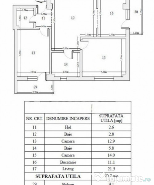 COMISION 0%! 3 CAMERE 2 BAI BLOC NOU! LIFT!