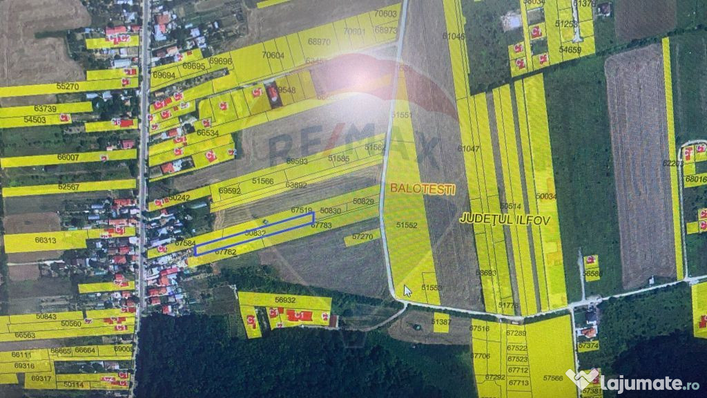 Teren 4,000mp Balotesti / Strada Rozelor 