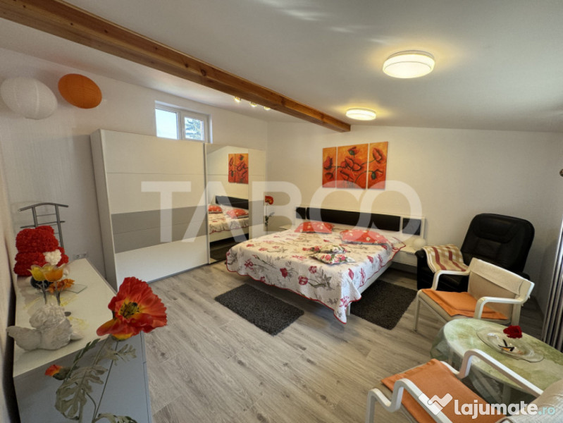 Casa individuala + apartament 2 fronturi teren 584 mp Turnis 