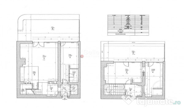 Terase generoase cu vederea spre padure 