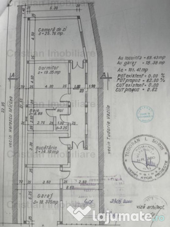 ULTRACENTRALA Casa 3 camere, toate utilitatile, teren 200 mp 
