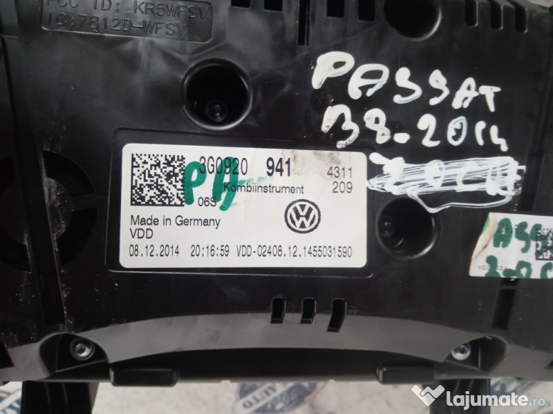 Ceasuri Bord UK Volkswagen Passat B8 1.6 Motorina 2014
