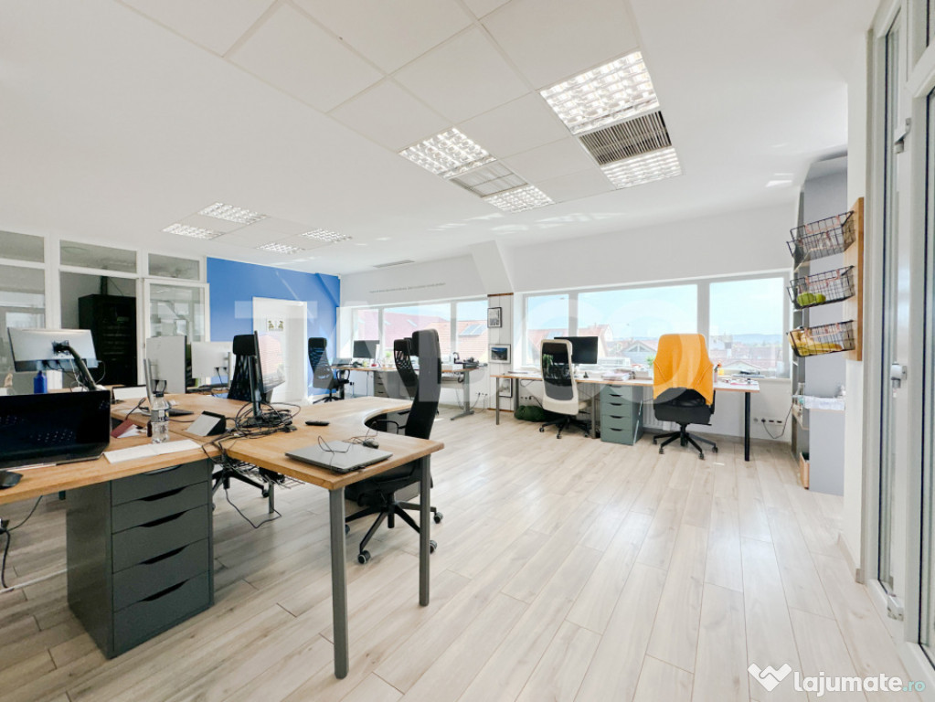 Cladire de birouri finisata la cheie 600 mp utili 15 parcari 
