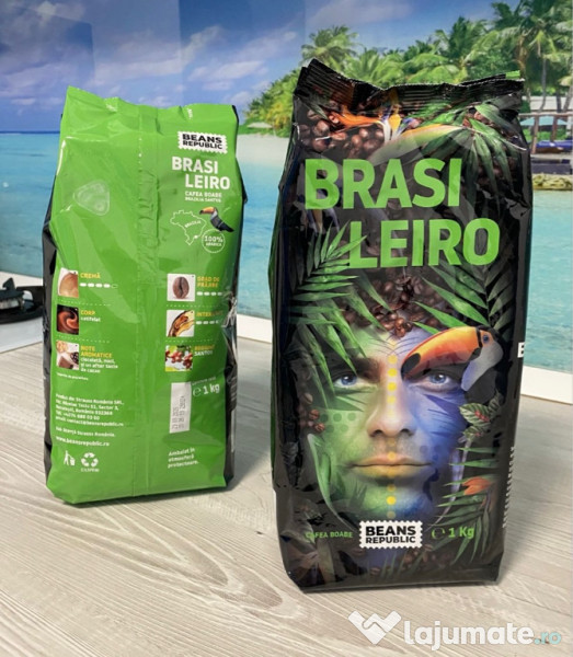 Cafea boabe Brasileiro 100% Arabica, Beans Republic, 1 kg