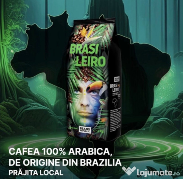 Cafea boabe Brasileiro 100% Arabica, Beans Republic, 1 kg