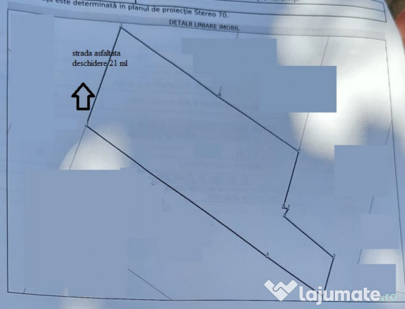 PAULESTI-ter. intrav 939mp, d-21ml cu casa demolabila , util
