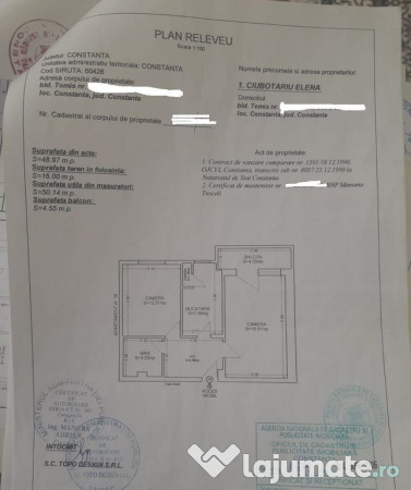 Tomis victoria-apartament 2 camere decomandat