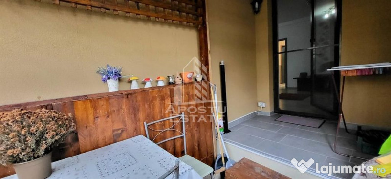 Apartament cu o camera, centrala proprie, terasa, Giroc