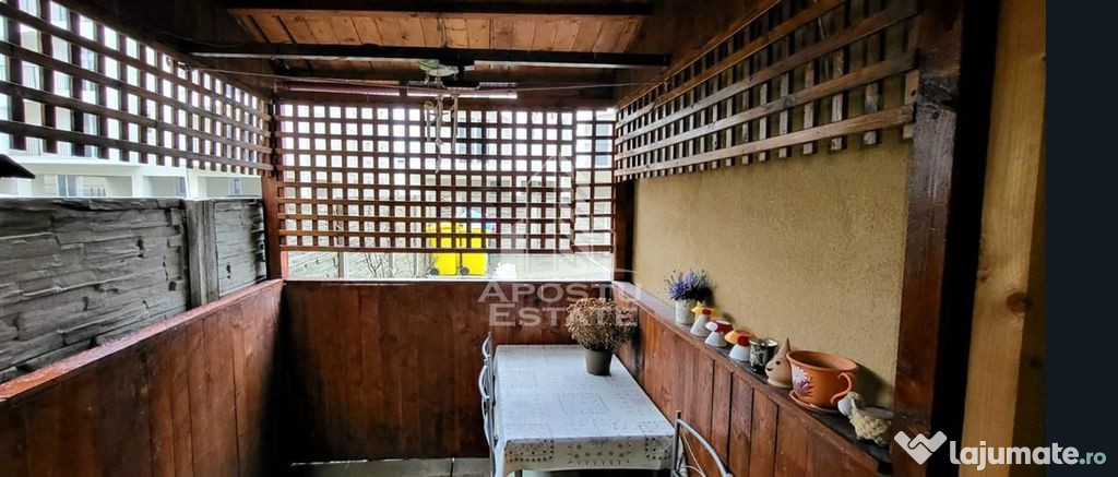 Apartament cu o camera, centrala proprie, terasa, Giroc