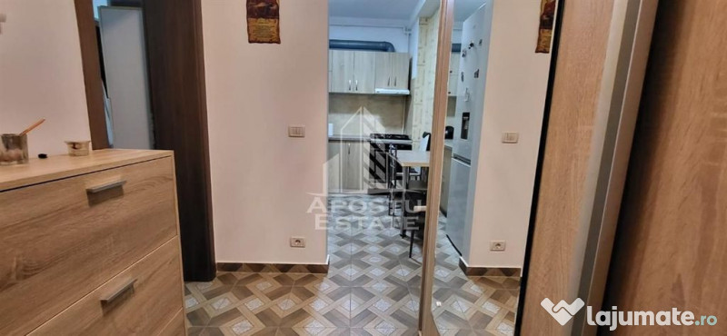 Apartament cu o camera, centrala proprie, terasa, Giroc