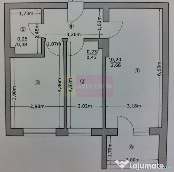 Apartament 2 cam 58mp Metrou Aparatorii Patriei + loc par... 