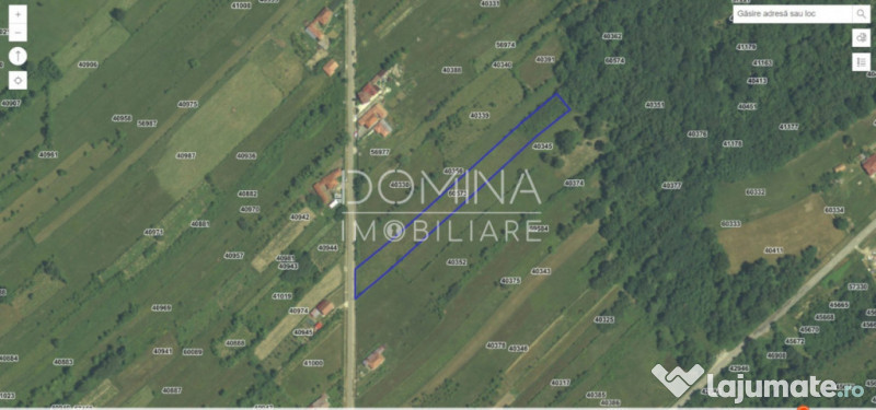 Teren 5000 mp, cu utilități, în comuna Crasna 