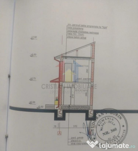Zona bd.Independentei-Bella Italia Teren 247 mp Proiect Casa 