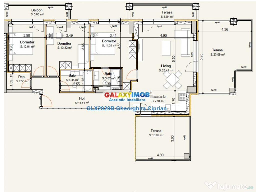 Apartament 4cam in constructie noua Voluntari - COMISION 0 !