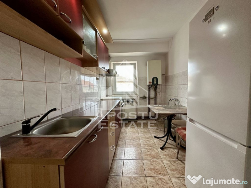 Apartament cu doua camere, centrala proprie, zona Dambovita 