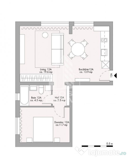 Apartamament modern cu 2 camere I etaj intermediar I Zona...