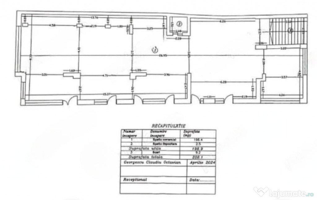 Zona Piata Floreasca SP 208 mp open space 
