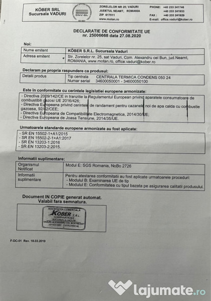 Centrala Motan 24kw.