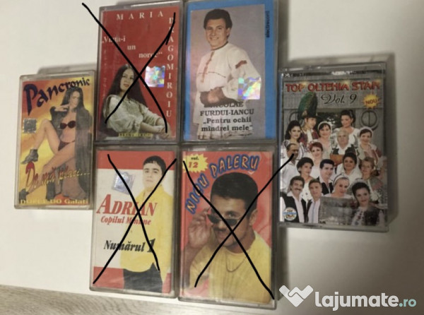 Pachet 2 Casete audio originale la alegere (+ 1 cadou)