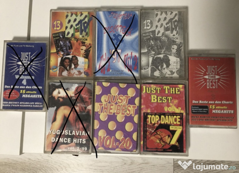 Pachet 2 Casete audio originale la alegere (+ 1 cadou)