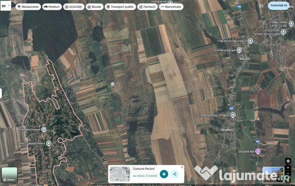 Teren extravilan Perieni, cota parte 6/16 , ID: R2822105 