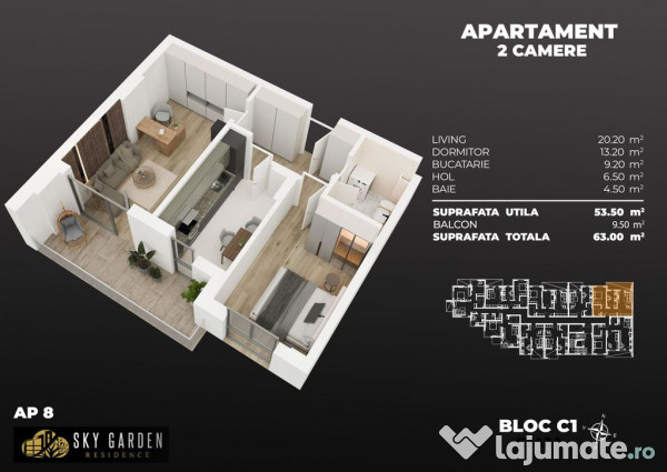 2cam. total dec. 3min metrou Berceni