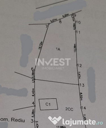 TEREN INTRAVILAN, 602 MP, REDIU