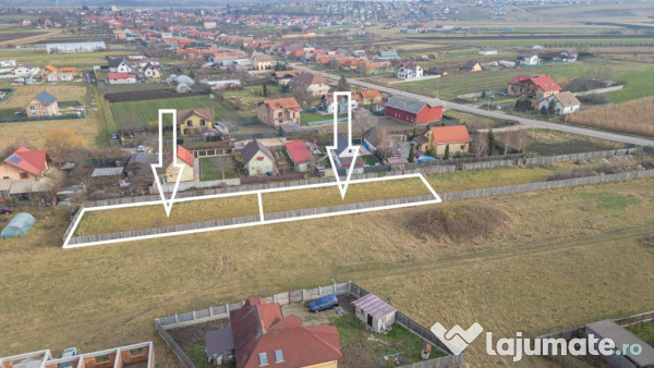 Două Loturi Alăturate de 500 mp Disponibile în Bod, St... 