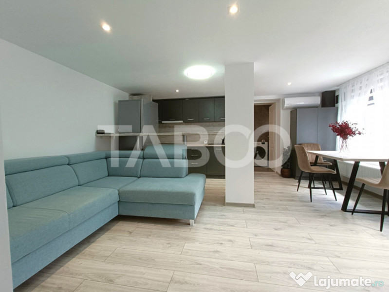 Apartament 2 camere - mobilat modern - curte proprie cu fili