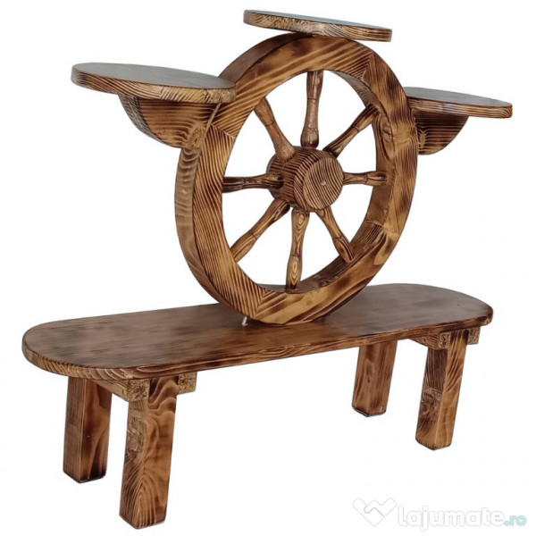 Suport de flori hand-made din lemn de pin 