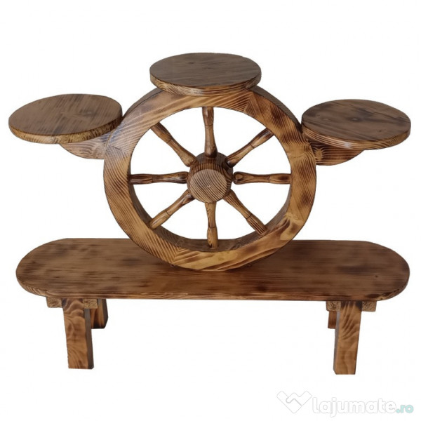 Suport de flori hand-made din lemn de pin 