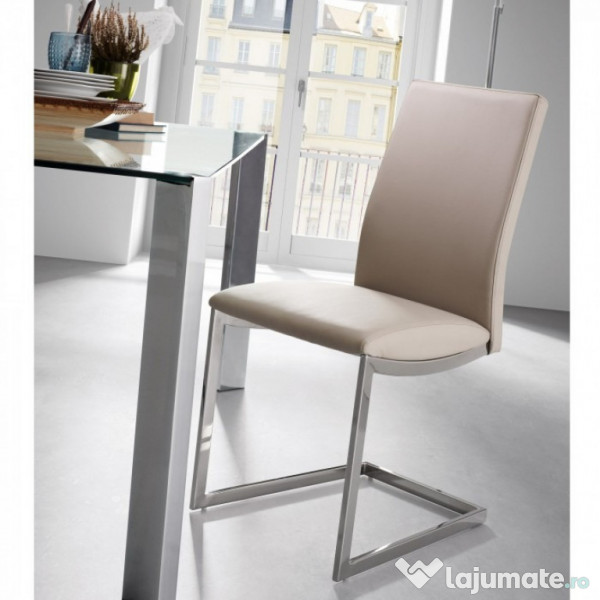 Masa Sticla Securizata si Inox 80 x 160 x 75 cm Sigilata 