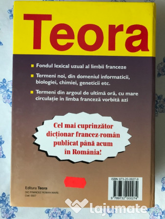 Dictionar francez-roman-coperta cartonata