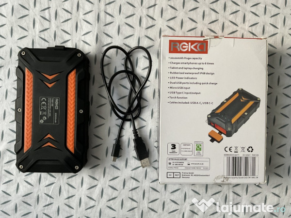 Baterie Externa Reka Rugged, 20100 mAh