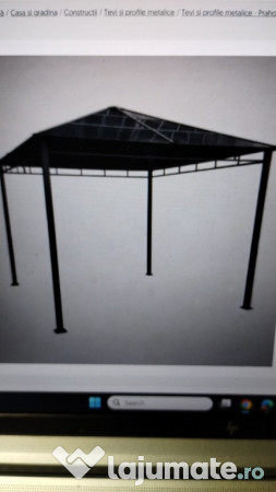 Pavilion metalic 296 x 296 x 268 cm, am 2 bucati, la cutie, urgent 