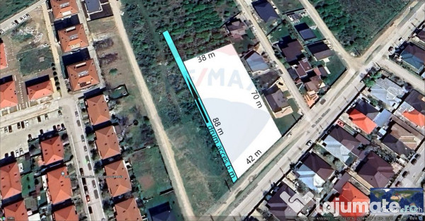 Teren intravilan 3059 mp, dubla deschidere, Mogosoaia