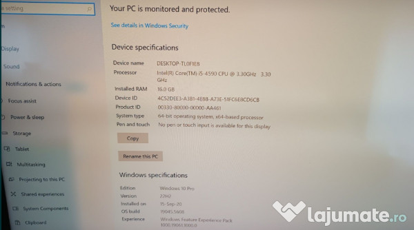 Gaming PC Dell GTX1060 16Gb SSD+HDD Win10Pro