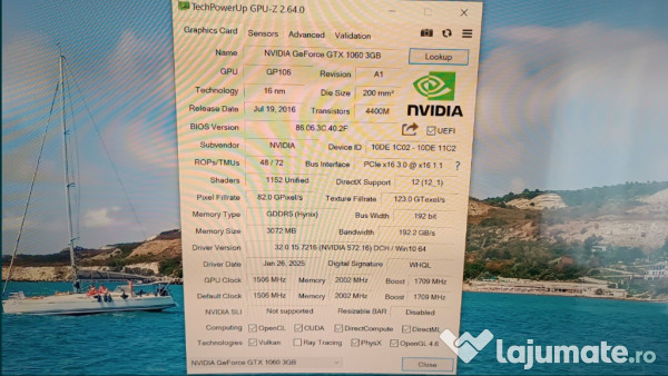 Gaming PC Dell GTX1060 16Gb SSD+HDD Win10Pro