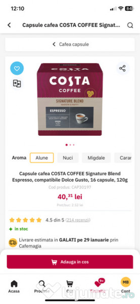 Capsule cafea Dolce Gusto: Lavazza, Costa, Borbone 