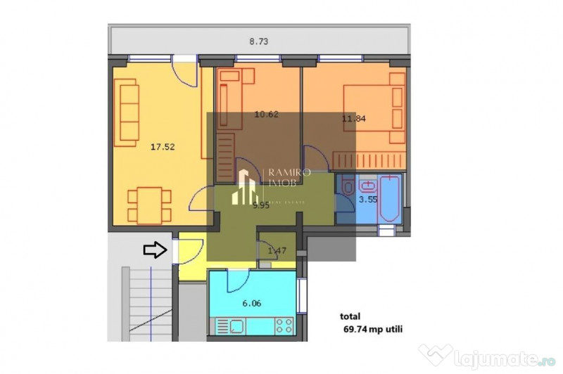 3 Camere - Sector 5 - Prelungirea Ferentari 
