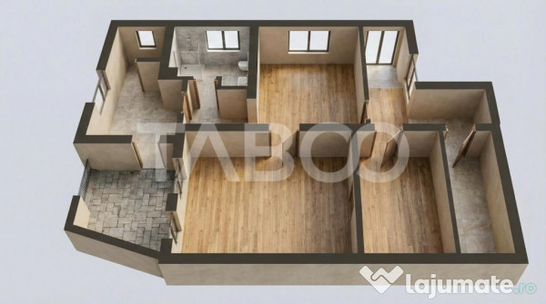 Casa individuala 3 camere garaj si teren liber 207 mp Trei S 