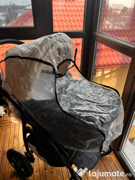 Carucior Boston Nevada 3 in 1 cu scoica Cosmo testata ADAC 
