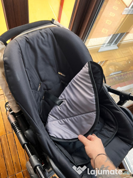 Carucior Boston Nevada 3 in 1 cu scoica Cosmo testata ADAC 