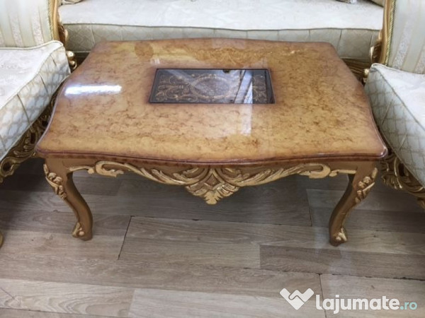 NOU - Set Canapele/Fotolii/masuta- LUX Stil Baroc 