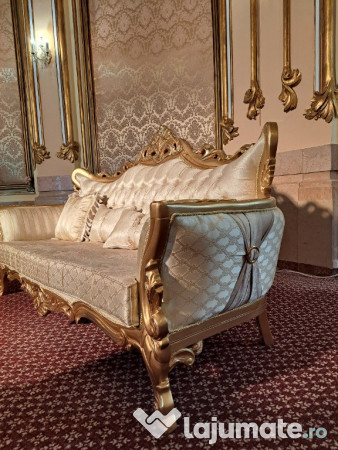 NOU - Set Canapele/Fotolii/masuta- LUX Stil Baroc 